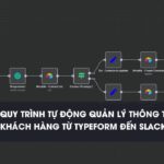 Workflow n8n Quy trình tự động quản lý thông tin khách hàng từ Typeform đến Airtable và Slack