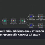 Workflow n8n Quy trình tự động quản lý thông tin khách hàng từ Typeform đến Airtable và Slack