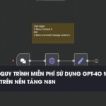 Workflow n8n Quy trình miễn phí sử dụng model Open Ai GPT-4o mini trên nền tảng n8n