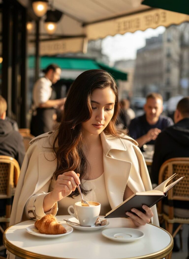 Những Giây Phút Thư Giãn Tại Café de Flore Dưới Ánh Nắng Paris