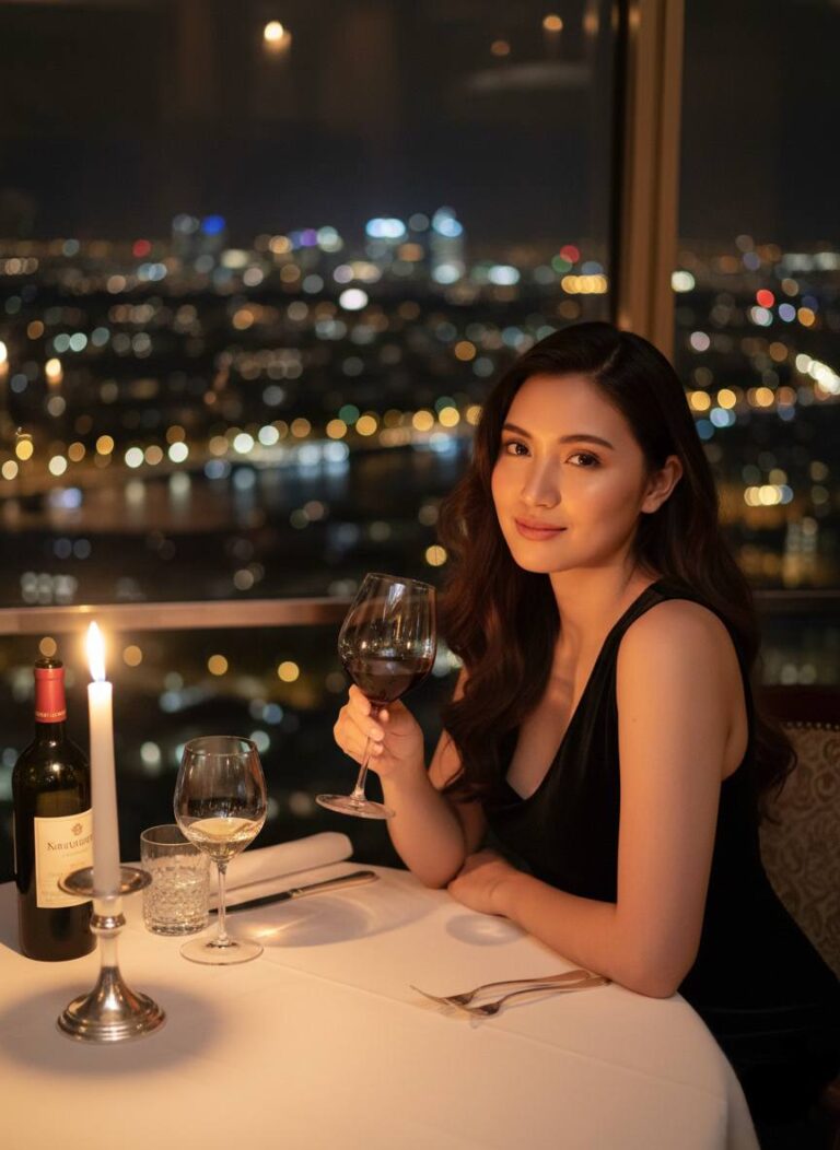 Ảnh chân dung siêu chân thực bên ánh nến ở Le Jules Verne giữa Paris tuyệt đẹp