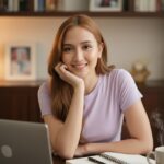 Tạo chân dung nữ sinh sống động với sắc thái tự nhiên và ánh sáng ấm áp