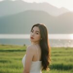 Chân dung tự nhiên của người trẻ trong khung cảnh thiên nhiên huyền ảo