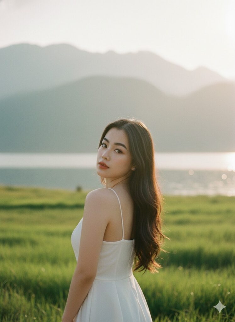 Chân dung tự nhiên của người trẻ trong khung cảnh thiên nhiên huyền ảo