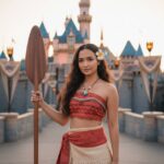 Tạo hình ảnh Moana sống động với vẻ đẹp tự nhiên và phong cách rực rỡ.