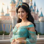 Tạo chân dung cận cảnh siêu thực của cặp đôi theo phong cách công chúa Jasmine