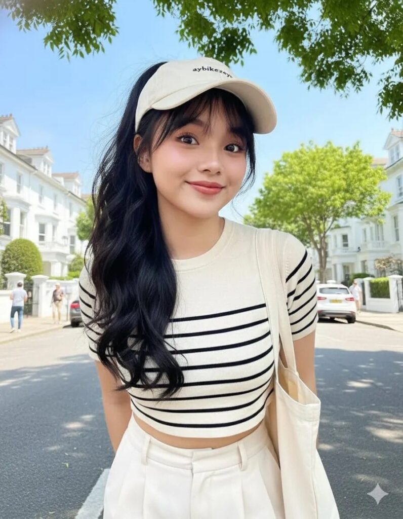 Cô gái trẻ trung và phong cách giữa lòng thành phố tươi đẹp