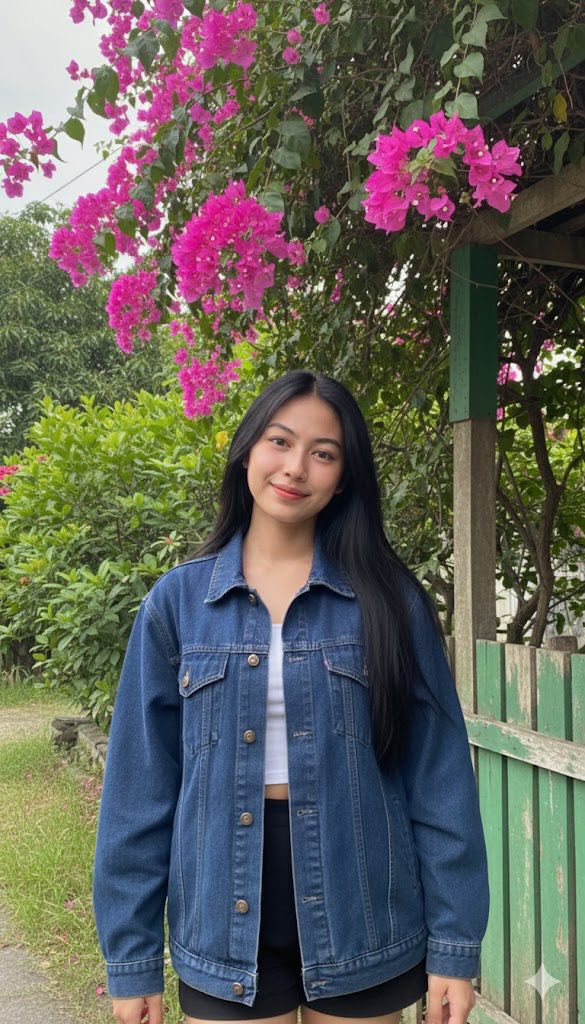 Giữ nguyên phong cách tự nhiên với trang phục đơn giản và tươi mới