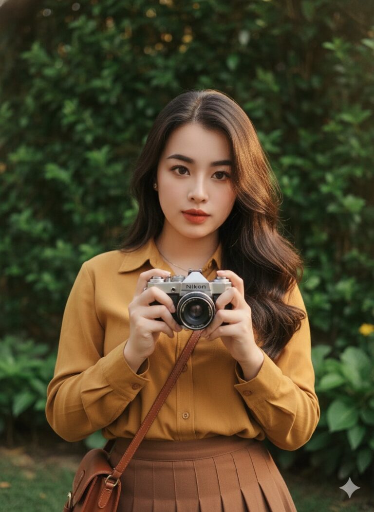 Nét đẹp cổ điển qua ống kính Holga trong không gian vườn đầy sắc màu