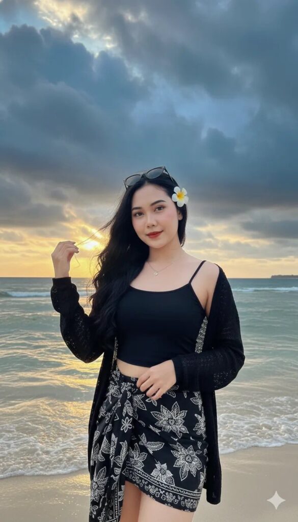 Nàng thơ bên bờ biển hoàng hôn với phong cách thời trang mùa hè cực chất