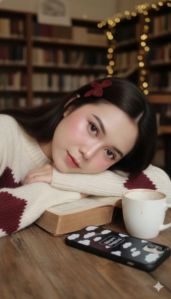 Chân dung dịu dàng trong không gian quán cà phê vintage ấm áp