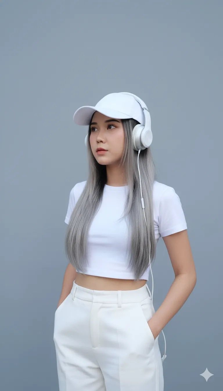 Chân dung nữ thanh niên hiện đại với phong cách tối giản và thanh lịch