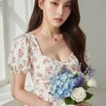 Chân dung người phụ nữ xinh đẹp với ánh sáng tự nhiên và sắc nét trong bức ảnh selfie 8K