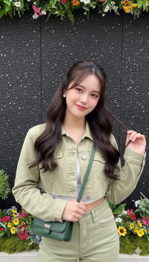 Nữ thần xinh đẹp với phong cách tự nhiên và thần thái rạng rỡ giữa nền thiên nhiên tươi mát