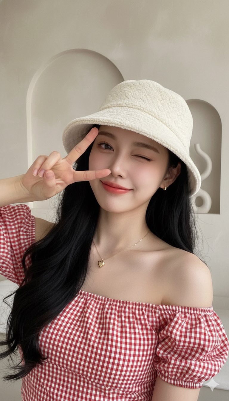 Tự tin chụp selfie đẹp và dễ thương với phong cách Hàn Quốc mùa hè