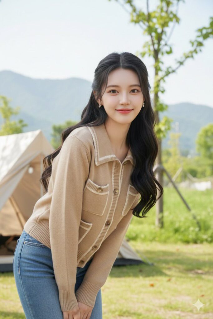 Tận hưởng vẻ đẹp tự nhiên khi cắm trại cùng phong cách trang điểm Hàn Quốc ấn tượng