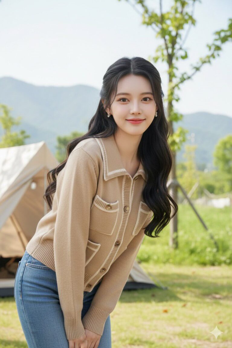 Tận hưởng vẻ đẹp tự nhiên khi cắm trại cùng phong cách trang điểm Hàn Quốc ấn tượng