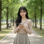 Tạo hình ảnh gái xinh phong cách Hàn Quốc giữa thiên nhiên tươi đẹp