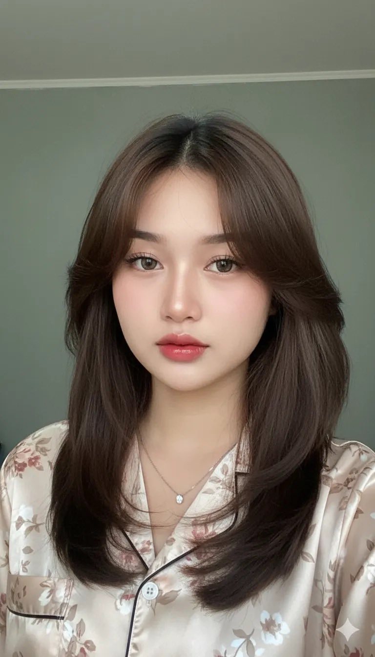 Chân dung selfie thực tế của cô gái trẻ với vẻ đẹp tự nhiên và không cần chỉnh sửa