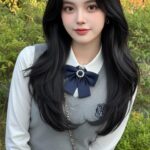 Phong cách trang điểm và tạo dáng cuốn hút cho cô gái trẻ ngoài trời