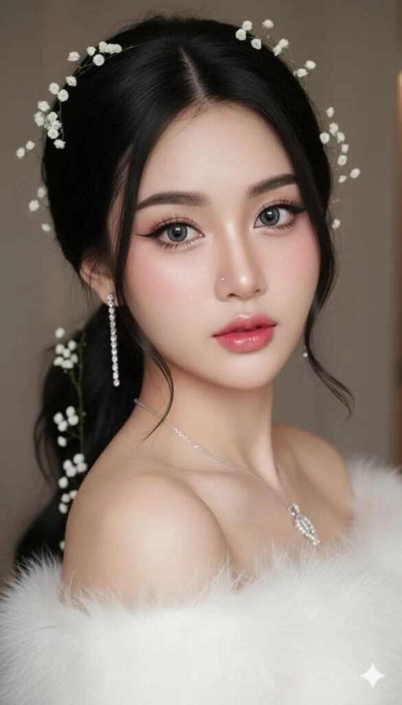 Nàng Tiên Tóc Đen Vẻ Đẹp Nữ Tính Với Chân Dung Siêu Thật 8K