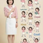 Prompt tạo sticker cá nhân trên ảnh nền gốc