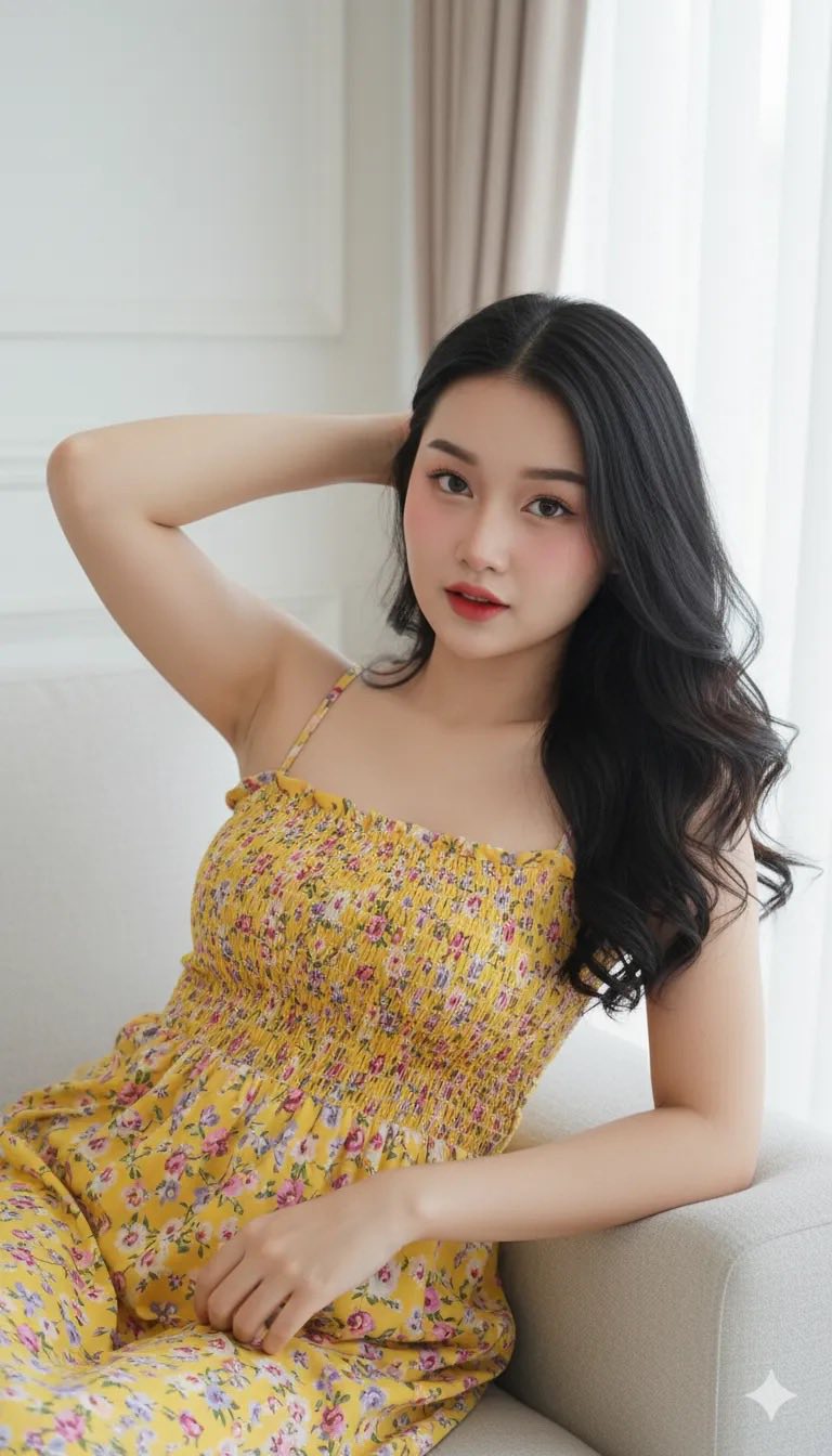 Chân dung ấn tượng của cô gái trẻ trong không gian sống hiện đại và thanh lịch