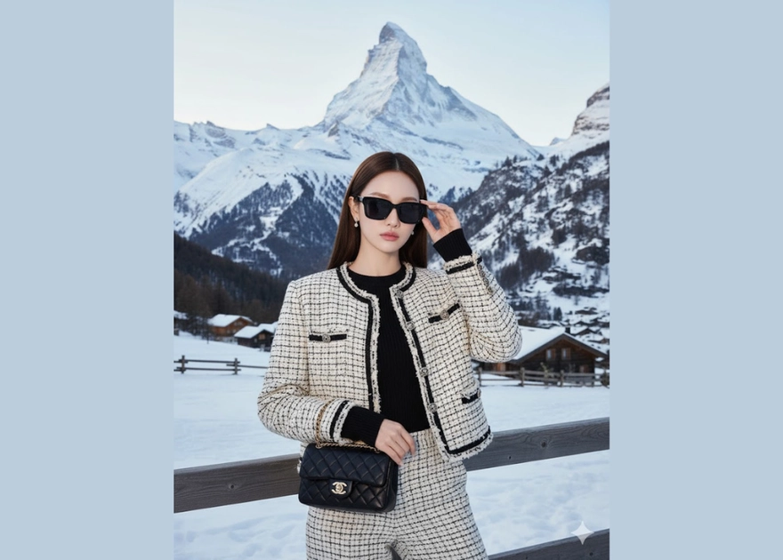 Chanel và vẻ đẹp mùa đông tại Zermatt: Đắm chìm trong thời trang sang trọng