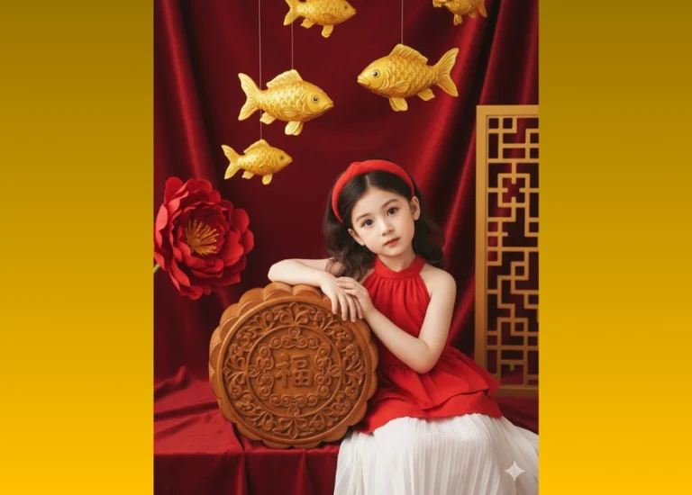 Chân dung đáng yêu của cô bé trong lễ Trung Thu rực rỡ và ý nghĩa