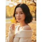 Tận hưởng mùa thu với phong cách ấm áp và nhẹ nhàng cùng cô gái trẻ và lá vàng rực rỡ