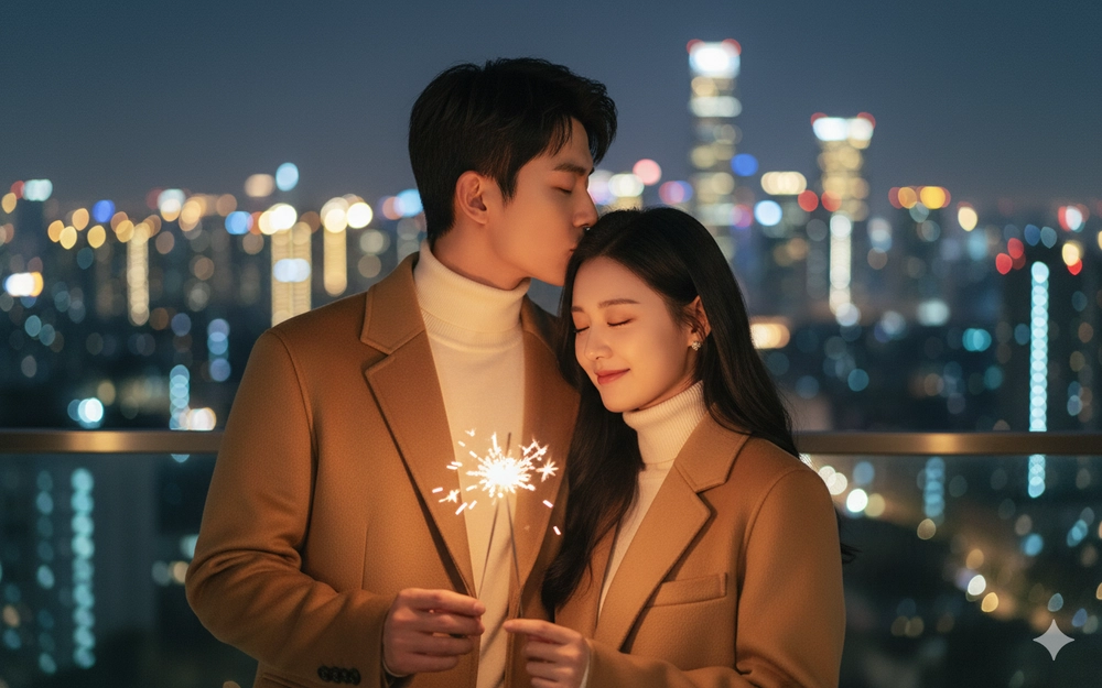 Chụp ảnh cặp đôi hoàn hảo giữa không gian lãng mạn của thành phố về đêm