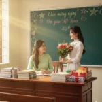 Niềm vui ngày Nhà giáo Việt Nam qua khoảnh khắc đẹp trong lớp học