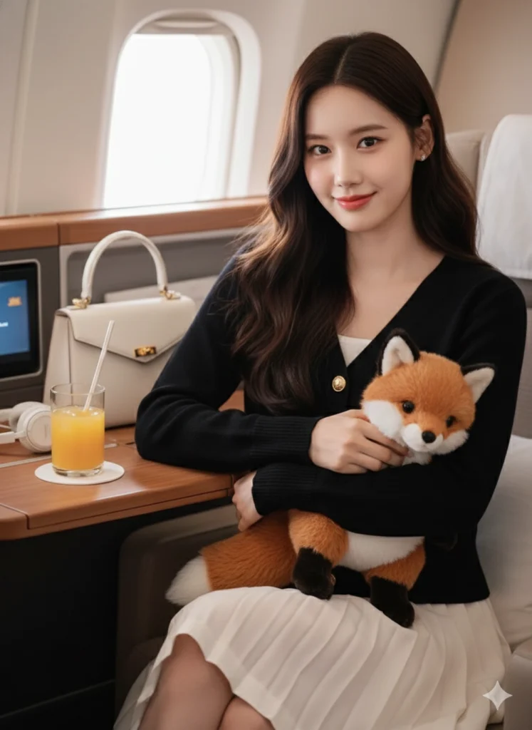 Chân dung phụ nữ trẻ xinh đẹp trên chuyến bay hạng thương gia Vietnam Airlines