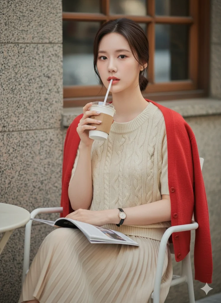 Trang phục thanh lịch và phong cách chụp ảnh đẹp nhất cho ngày hẹn hò tại quán cà phê