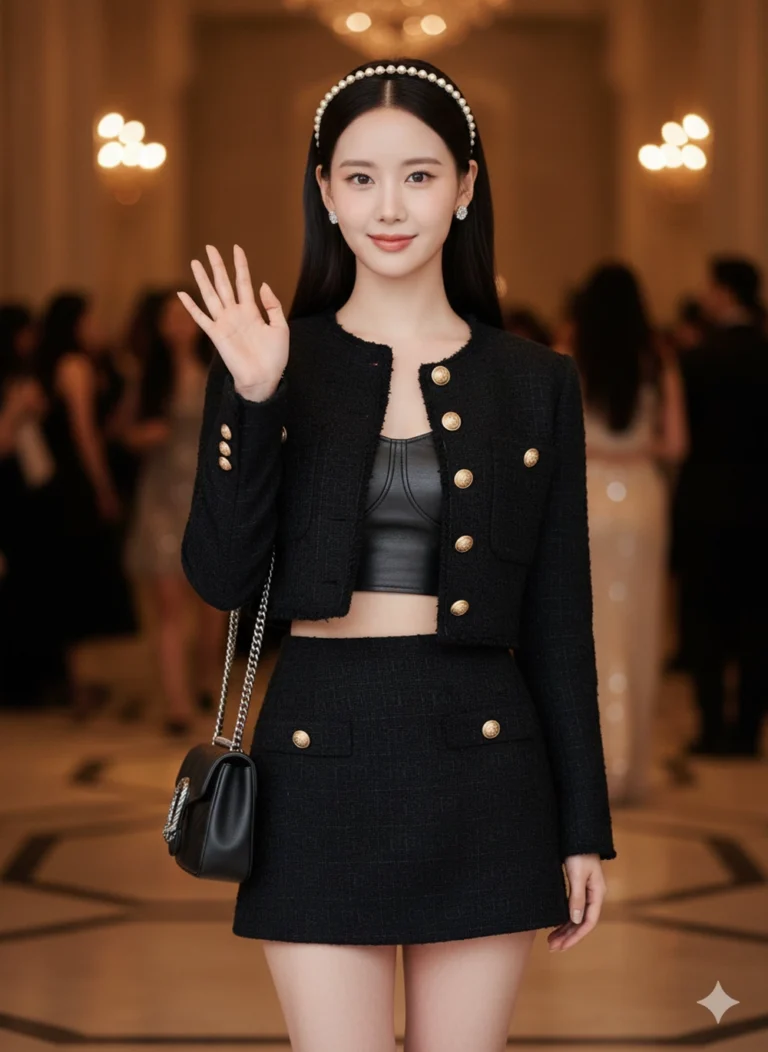 Khám Phá Phong Cách Thời Trang Sang Trọng Của Cô Nàng Xinh Đẹp Tại Sự Kiện Thời Trang