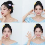 Chiếc ảnh collage xinh xắn của cô gái Hàn Quốc đầy màu sắc và đáng yêu