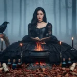 Chân dung ấn tượng của cô gái trong khung cảnh huyền bí và ma mị giữa rừng sâu