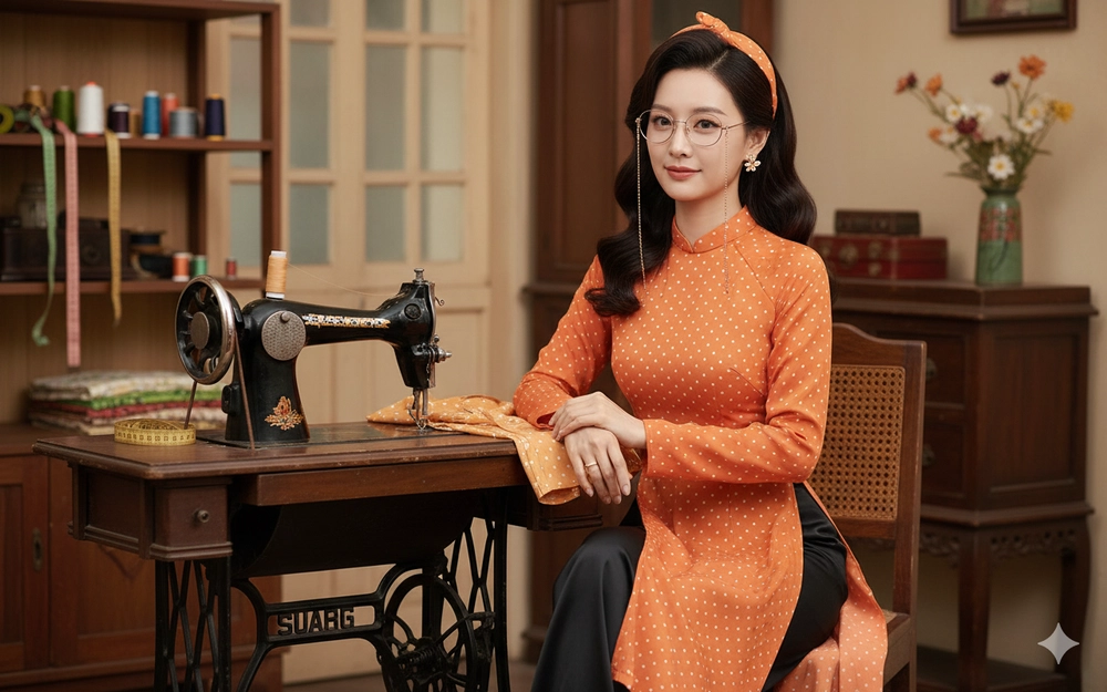 Nét đẹp cổ điển của nàng thợ may Sài Gòn qua từng chi tiết vintage và phong cách ấm áp.