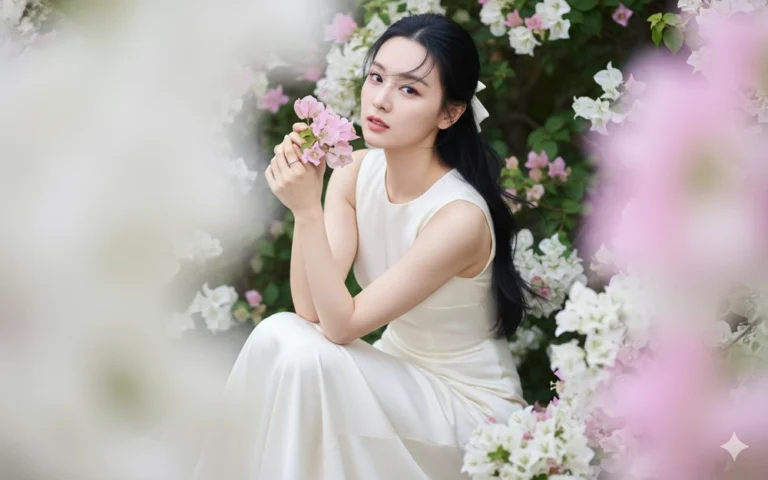 Bức ảnh thời trang quyến rũ với phong cách điện ảnh ấn tượng và vẻ đẹp tự nhiên thanh thoát