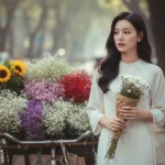 Chân dung cô gái áo dài giữa phố Hà Nội xưa đầy dịu dàng và thanh lịch