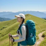 Thiên nhiên hùng vĩ khám phá vẻ đẹp của cô gái trẻ trekking bên thác nước trắng xóa