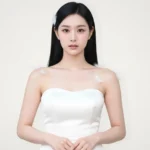 Chân dung thanh lịch của cô gái trẻ với vẻ đẹp tinh khôi và ánh sáng nhẹ nhàng