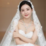 Chân dung cô dâu thanh tao trong áo cưới trắng tinh khôi và sự nhẹ nhàng quyến rũ