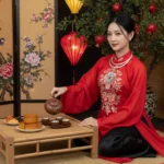 Nét đẹp thanh lịch của cô gái Việt trong đêm Trung Thu rực rỡ