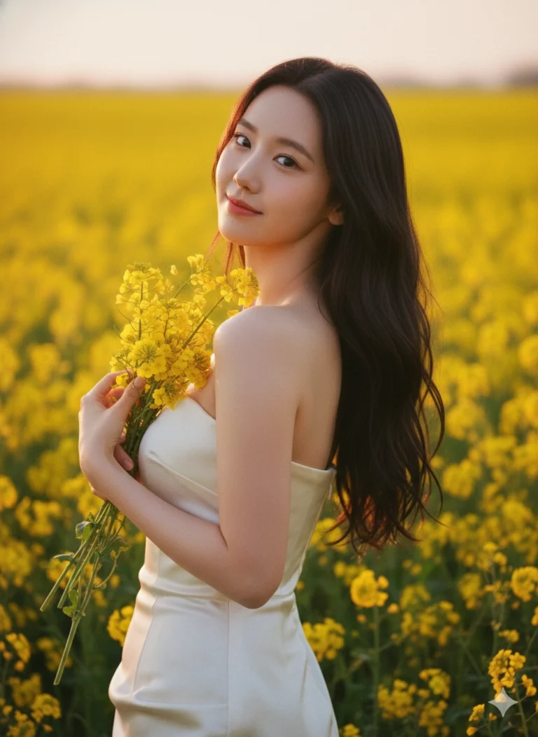 Khám phá vẻ đẹp tự nhiên trong khoảnh khắc ngọt ngào giữa cánh đồng hoa cải vàng