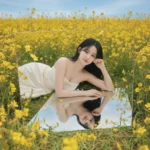 Góc nhìn dịu dàng giữa cánh đồng hoa vàng tuyệt đẹp