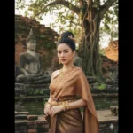 Khám Phá Di Sản Ayutthaya Qua Hình Ảnh Cổ Điển Của Một Người Phụ Nữ Châu Á