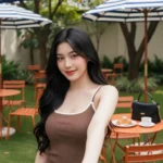 Chân dung thời trang hiện thực tuyệt đẹp của cô gái Thái dễ gây thương nhớ trong quán cà phê ngoài trời