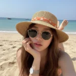 Tạo bức chân dung siêu thực cho cô gái trẻ tắm nắng trên bãi biển tuyệt đẹp