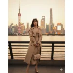 Phong cách thời trang sang trọng giữa lòng Thượng Hải với ánh hoàng hôn lãng mạn